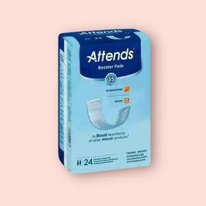 24ct Attends Incontinence Booster Pad 3-1/2 X 11 Inch Length Light Absorbency